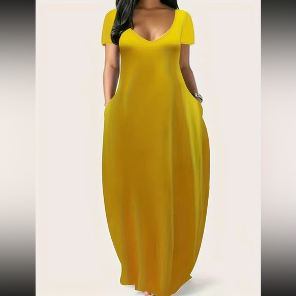 Boho side pockets comfy maxi dress - Picture 4 of 16